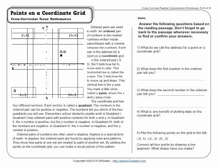 Coordinate Grid Pictures 5th Grade Points On A Coordinate Grid