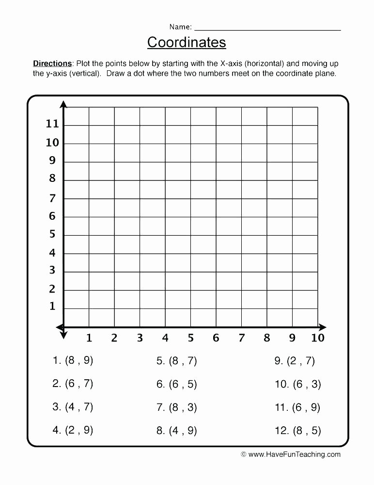 Coordinate Grid Worksheets 6th Grade Coordinate Grid Worksheets Middle School Plane Plotting
