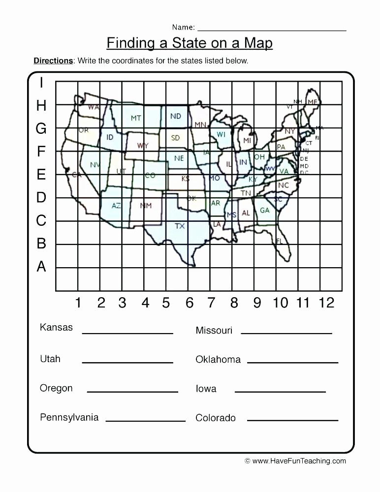 Coordinate Plane Worksheet 5th Grade Map Grid Worksheets