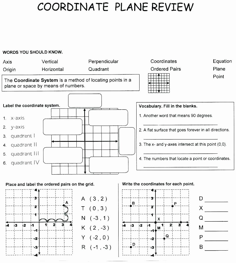 Coordinate Plane Worksheets Middle School Coordinate Drawing Worksheets Coordinates Drawing Worksheets