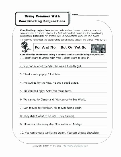 Correlative Conjunctions Worksheet 5th Grade Conjunction Worksheets Grade Subordinating Conjunctions