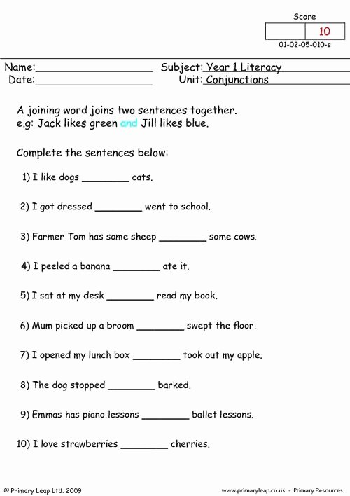 Correlative Conjunctions Worksheets with Answers Conjunctions 1