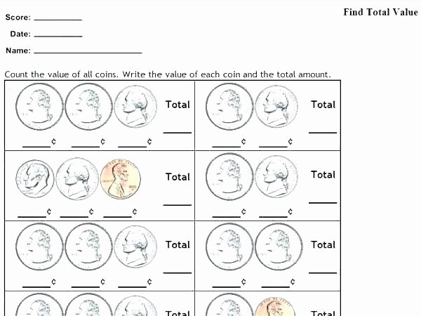Counting Change Back Worksheets Money Worksheet 1st Grade – Jmpindustrie