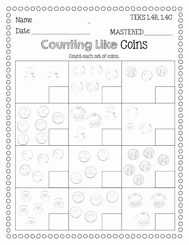 Counting Coins Worksheets 2nd Grade Free Identifying Coins Worksheets Free Coin Worksheets Free