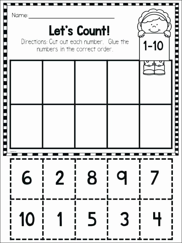 Counting Worksheets Preschool Numbers 1 5 Worksheets for Kindergarten