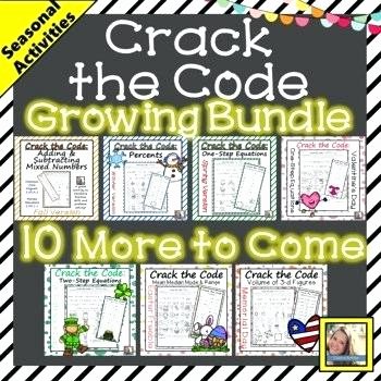 Crack the Code Math Worksheet Math Worksheets Coloring Grade Riddle Fun for School Free