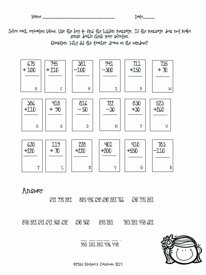 Cracking the Code Math Worksheets Crack the Code Worksheets Printable Free Crack the Code