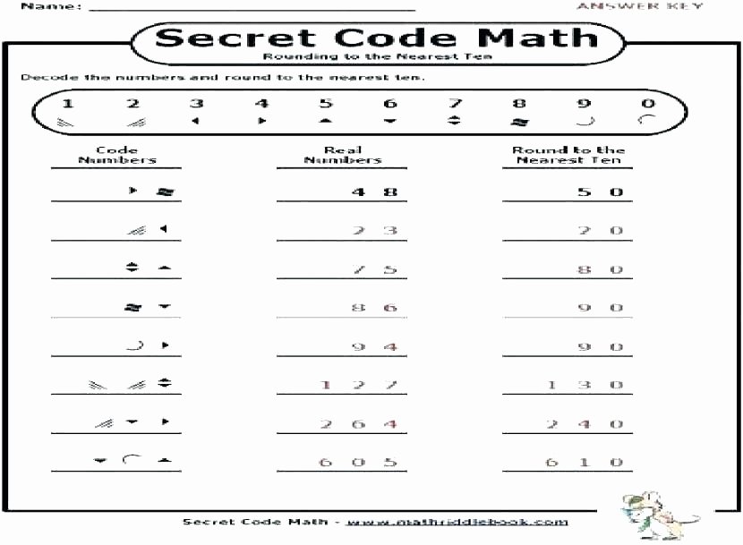 Cracking the Code Math Worksheets Grade Math Riddles Worksheets Riddle for Middle School