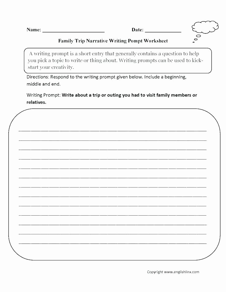 Creative Writing Worksheets for Adults Paragraph Writing Worksheets Grade 3