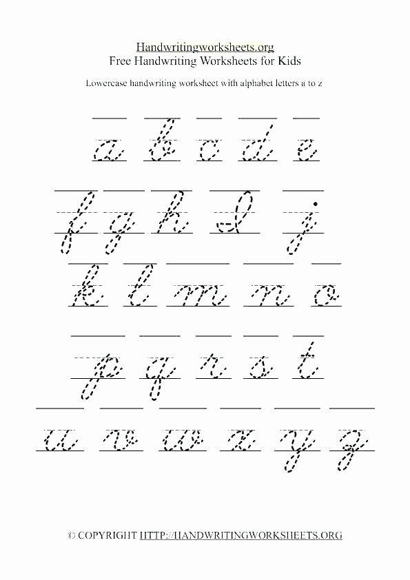 Cursive Paragraphs Worksheets Free Printable Cursive Handwriting Practice Worksheets