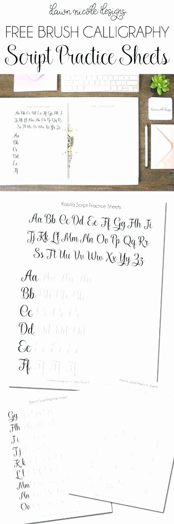 Cursive Practice Sheets Pdf Calligraphy Practice Sheets Awesome Cursive Handwriting