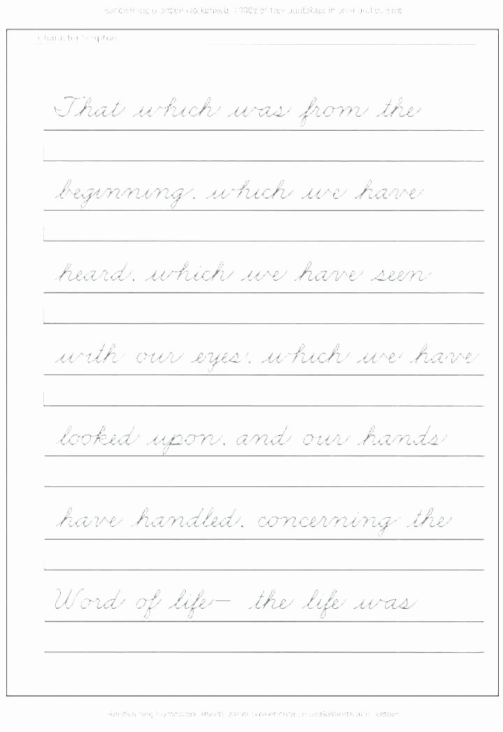 Cursive Practice Sheets Pdf Handwriting Practice Sheets for Adults Worksheets Black