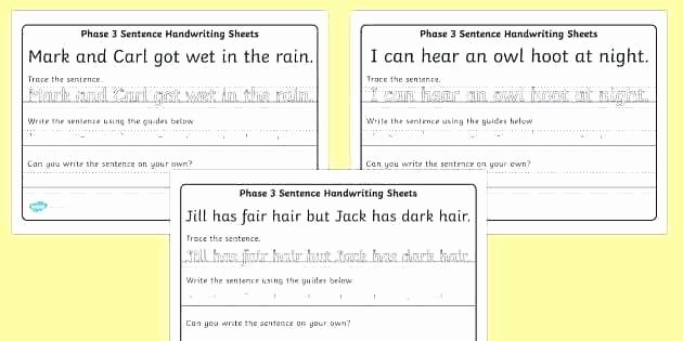 Cursive Sentence Worksheets Cursive Writing Sentences Worksheets