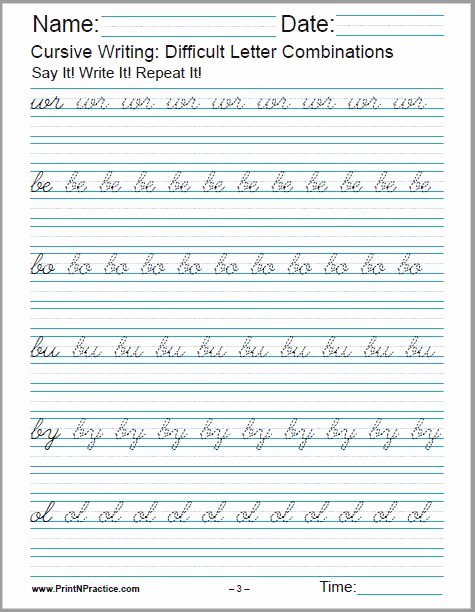 Cursive Sentences Worksheets Printable 50 Cursive Writing Worksheets â­ Alphabet Sentences