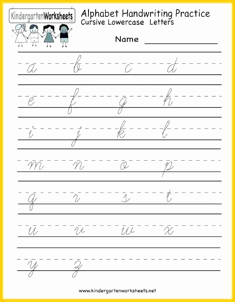 Cursive Writing Sentences Worksheets Free Printable Writing Worksheets for Kindergarten