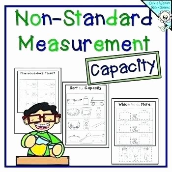 Customary Capacity Conversion Worksheets Non Standard Measurement Worksheets Grade 1 Free Capacity