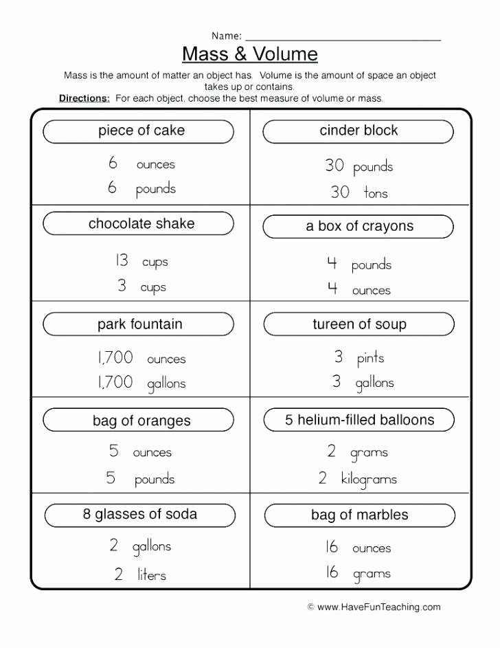 Customary Measurement Conversion Worksheet Ounces and Pounds Worksheets 3rd Grade