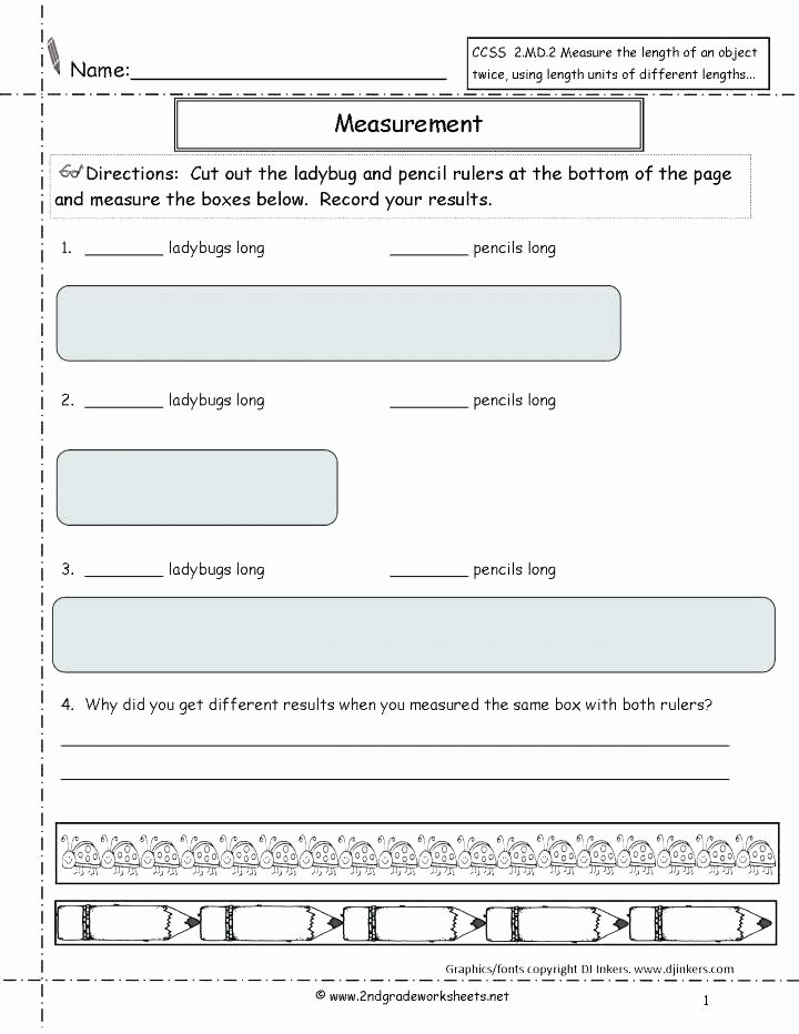 Customary Units Worksheet 3rd Grade Math Measurement Worksheets
