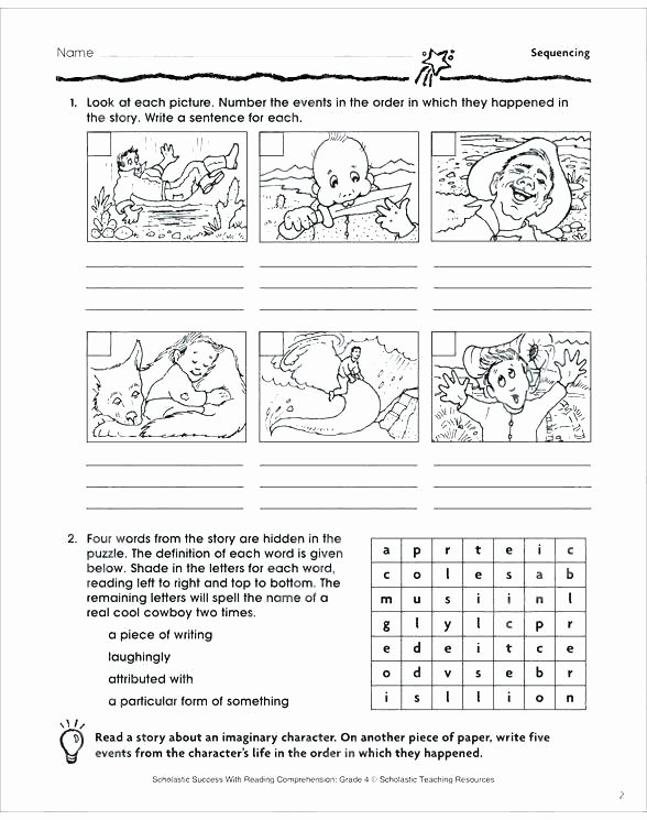 Cut and Paste Sequencing Worksheets Sentence Sequencing Worksheets – Evolveprint