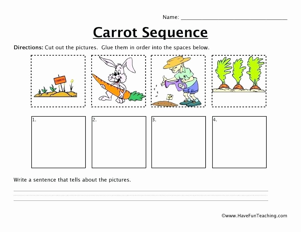 Cut and Paste Sequencing Worksheets Sequence Worksheet Story Sequencing Worksheets 1st Grade