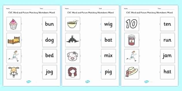 Cvc Cut and Paste Worksheets Words Worksheets Free Printable Cut and Paste Cvc