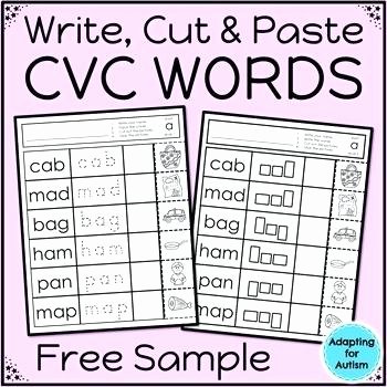 Cvc Words Worksheets Pdf Words Worksheets Teaching Resources Teachers Pay Matching