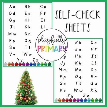 D Nealian Alphabet Worksheets Christmas Uppercase &amp; Lowercase Alphabet Letter Match
