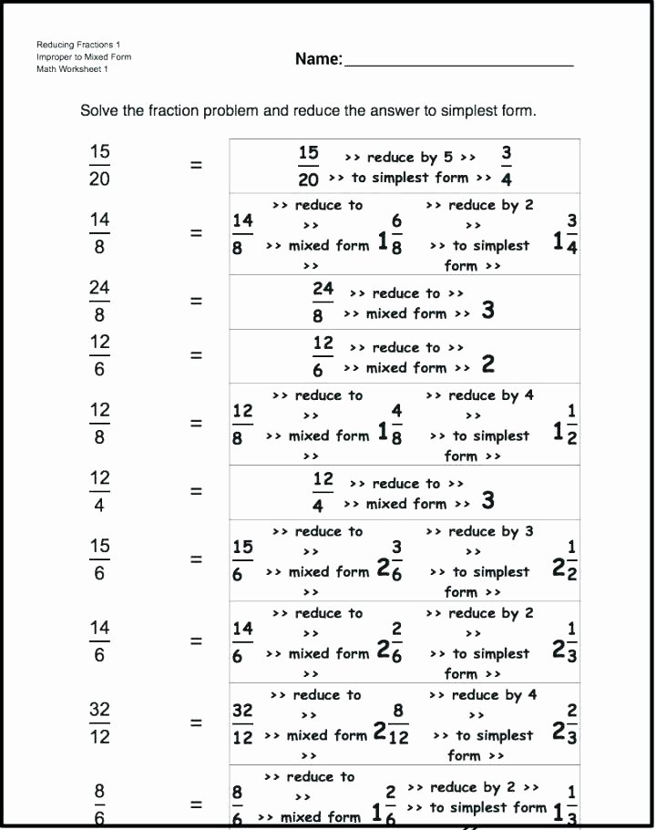 Decomposing Fractions Worksheets 4th Grade 4th Grade Fractions Worksheets
