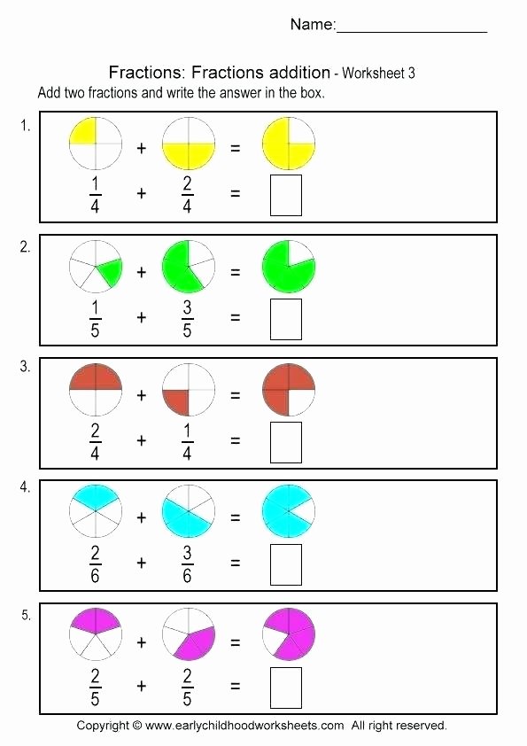 Decomposing Fractions Worksheets 4th Grade Addition Fraction Worksheets Free Adding Fractions Grade