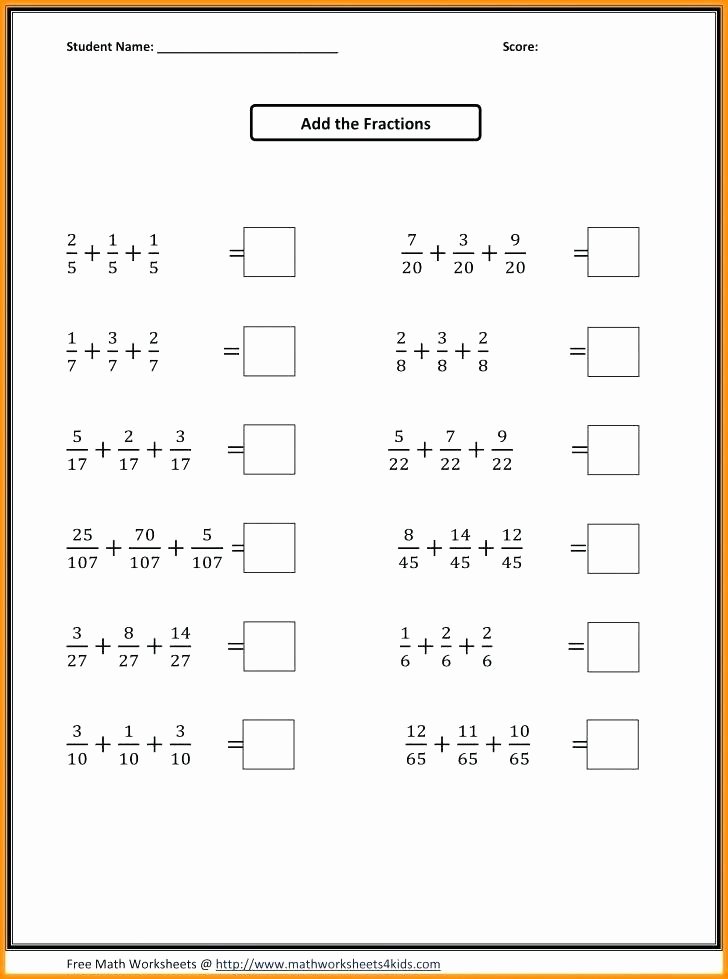 Decomposing Fractions Worksheets 4th Grade Fractions Worksheets Grade 4 2 Print Free Fourth for Home