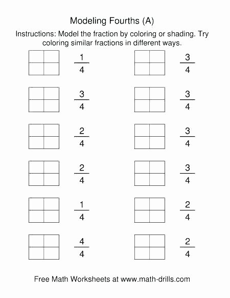 Decomposing Fractions Worksheets 4th Grade Free Fraction Worksheets for Fourth Grade De Posing