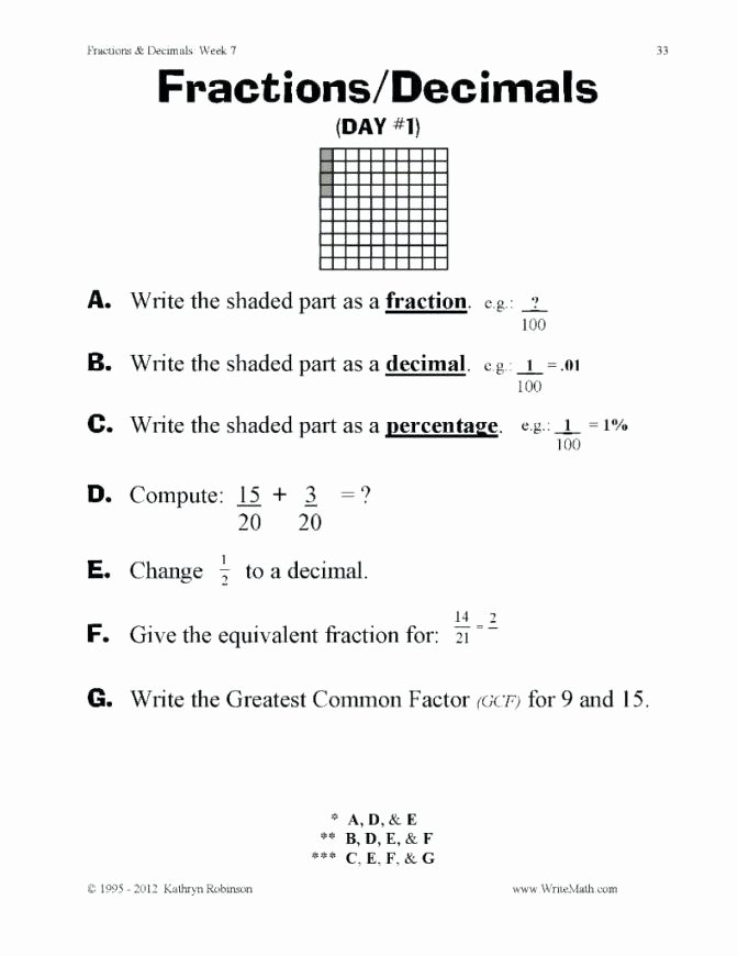 Decomposing Fractions Worksheets 4th Grade Full Size Fourth Grade Improper Fractions Worksheets Math