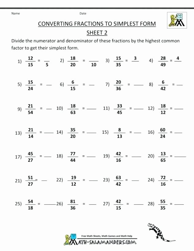 Decomposing Fractions Worksheets 4th Grade Grade Fractions Test Adding Subtracting Fractions Worksheets