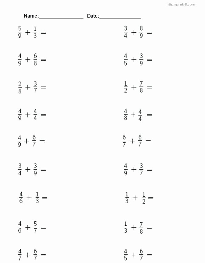 Decomposing Fractions Worksheets 4th Grade Grade Mon Core Fractions Worksheets Full Size Math 3rd