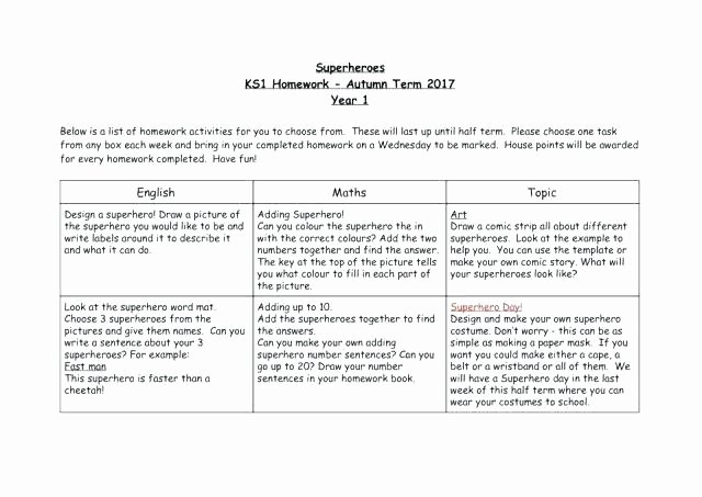 Design Your Own Superhero Worksheet English Homework Worksheets