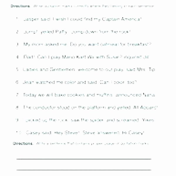 Dialogue Worksheets Middle School Quotation Practice Worksheets