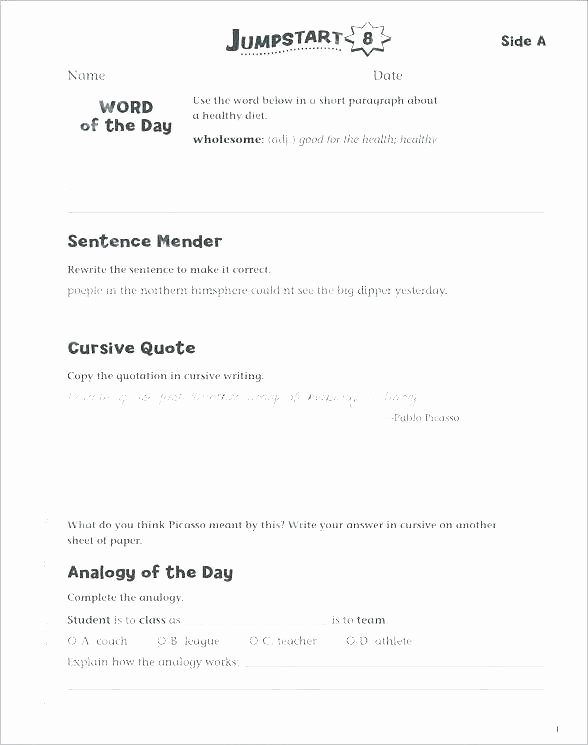 Dialogue Worksheets Middle School Using the Slash In Writing Punctuation Worksheets