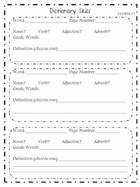 Dictionary Skill Worksheets 3rd Grade School Things Worksheets – Petpage