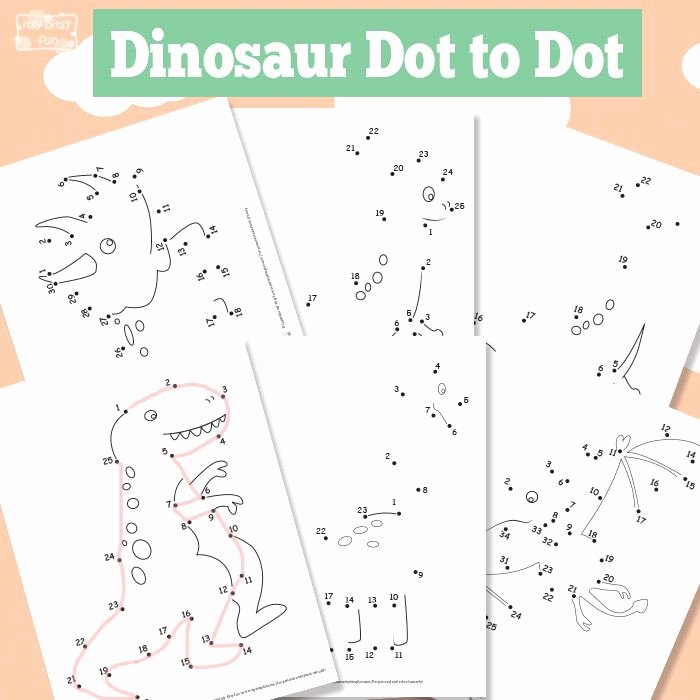 Dinosaur Worksheets for Kindergarten Dinosaur Dot to Dot Worksheets Classroom Fun