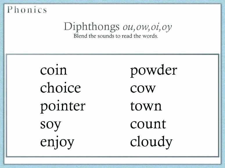 Diphthongs Oi Oy Best Of Diphthongs Oi and Oy Worksheets