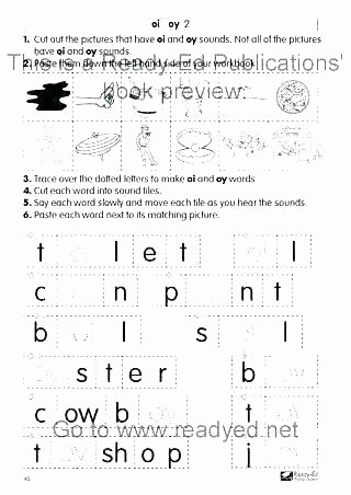 Diphthongs Oi Oy Best Of Phonics Diphthongs Oi and Worksheet for Grade Lesson Oy