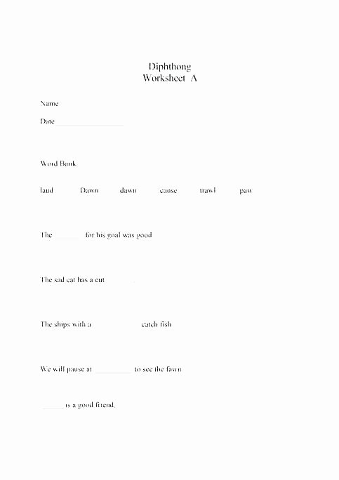 Diphthongs Oi Oy Worksheets Diphthongs and Vowel Oi Ow Worksheets In Vowels Oy Ou Pdf