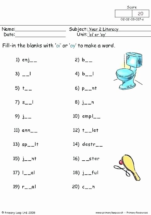 Diphthongs Oi Oy Worksheets Ou Phonics Worksheets