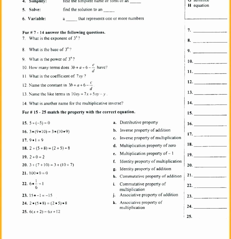 Distributive Property Worksheets 9th Grade Addition Properties Grade Worksheet Third Meaning and