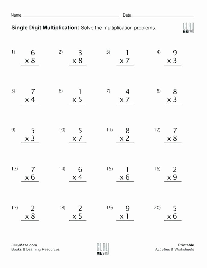 Distributive Property Worksheets 9th Grade Grade Multiplication Worksheets Distributive Property touch