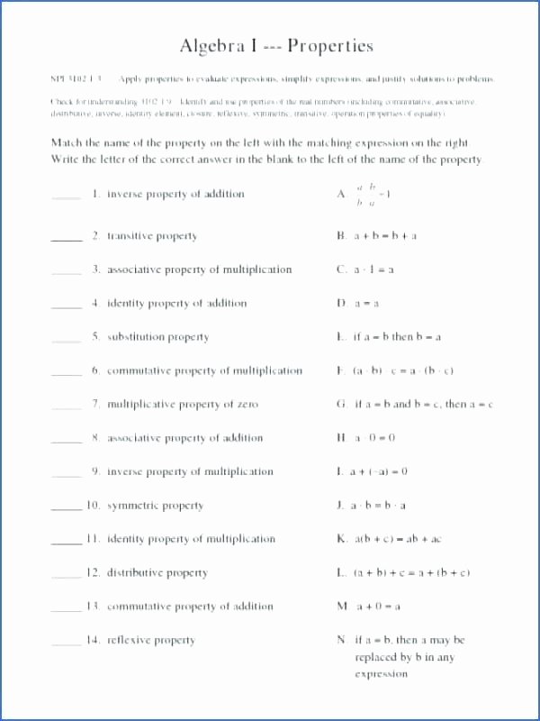 Distributive Property Worksheets Pdf Properties Multiplication Worksheets Distributive