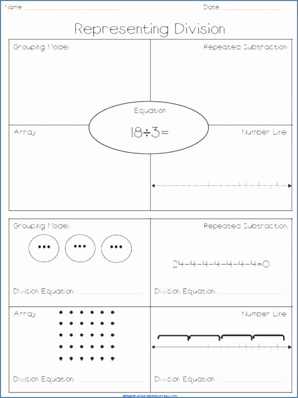 Division Grouping Worksheets 4th Grade area Model Multiplication Worksheets