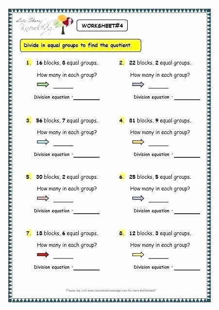 Division Grouping Worksheets Grade Array Word Problems Worksheets Multiplication Arrays