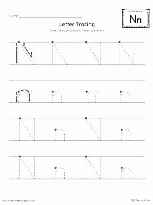 Do A Dot Worksheets Chic Tracing Worksheets Letter N with Do A Dot Worksheet