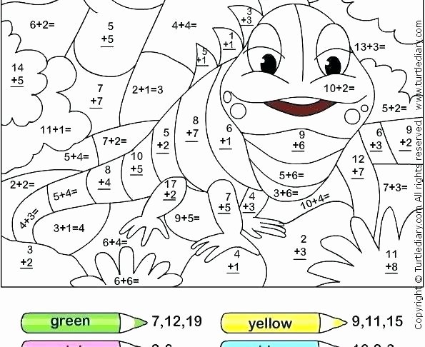 Double Digit Addition Coloring Worksheets 1st Math Worksheets